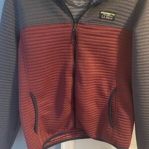 L.L. Bean Red and Gray Jacket Womens small